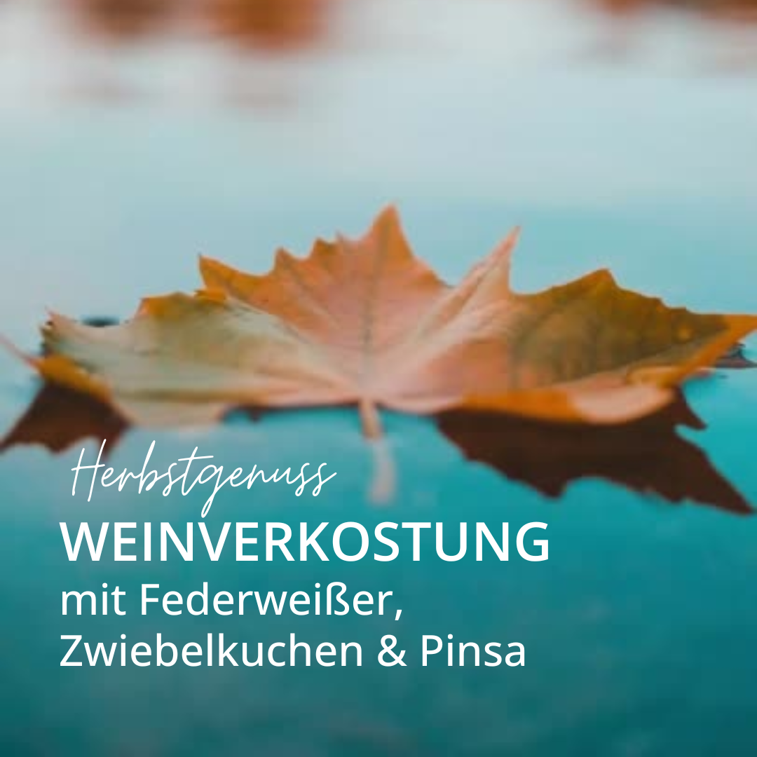 Herbstgenuss – WEINVERKOSTUNG mit Federweißer, Zwiebelkuchen & Pinsa